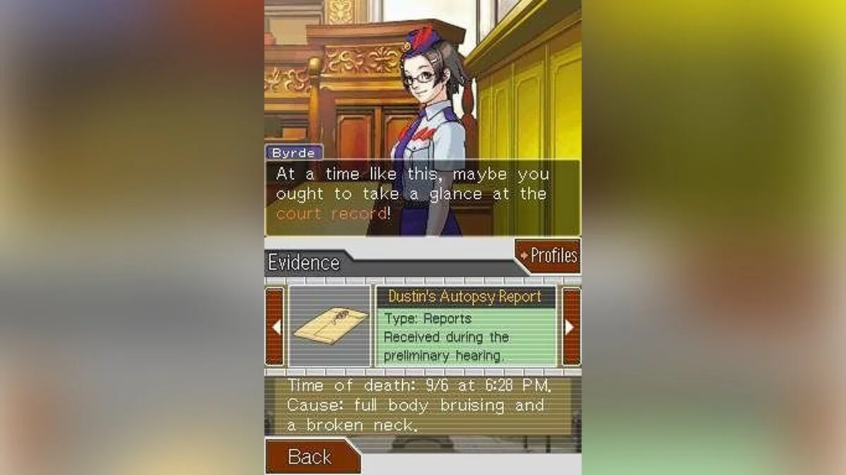 Скриншоты из Phoenix Wright: Ace Attorney - Justice for All / Картинка 96