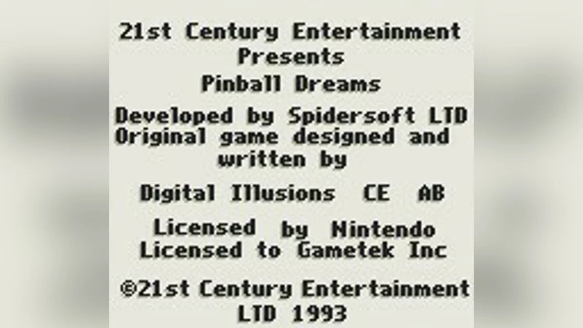 Скриншоты из Pinball Dreams / Картинка 31