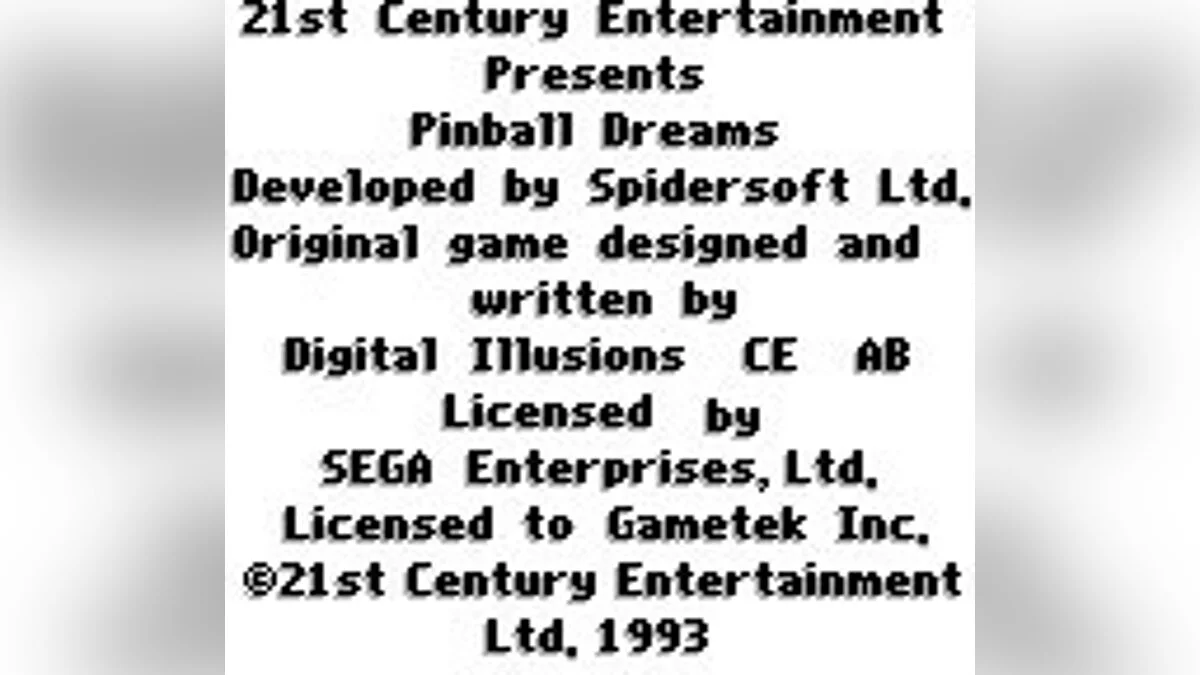 Скриншоты из Pinball Dreams / Картинка 40