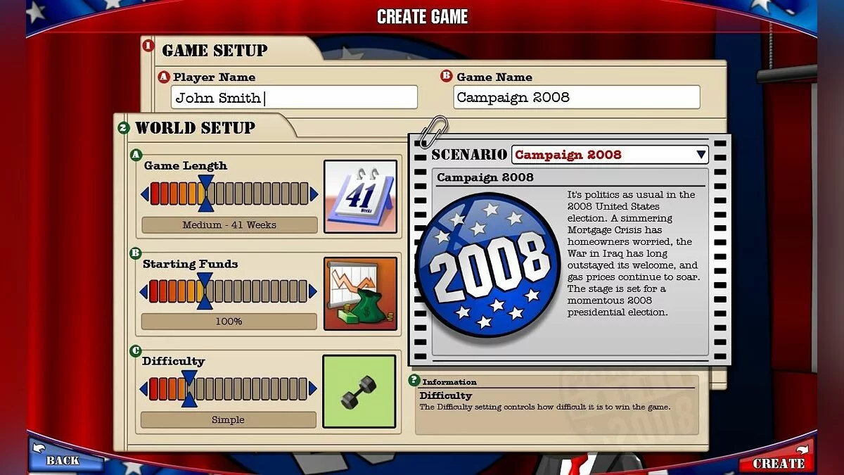 Скриншоты из Political Machine 2008 / Картинка 2