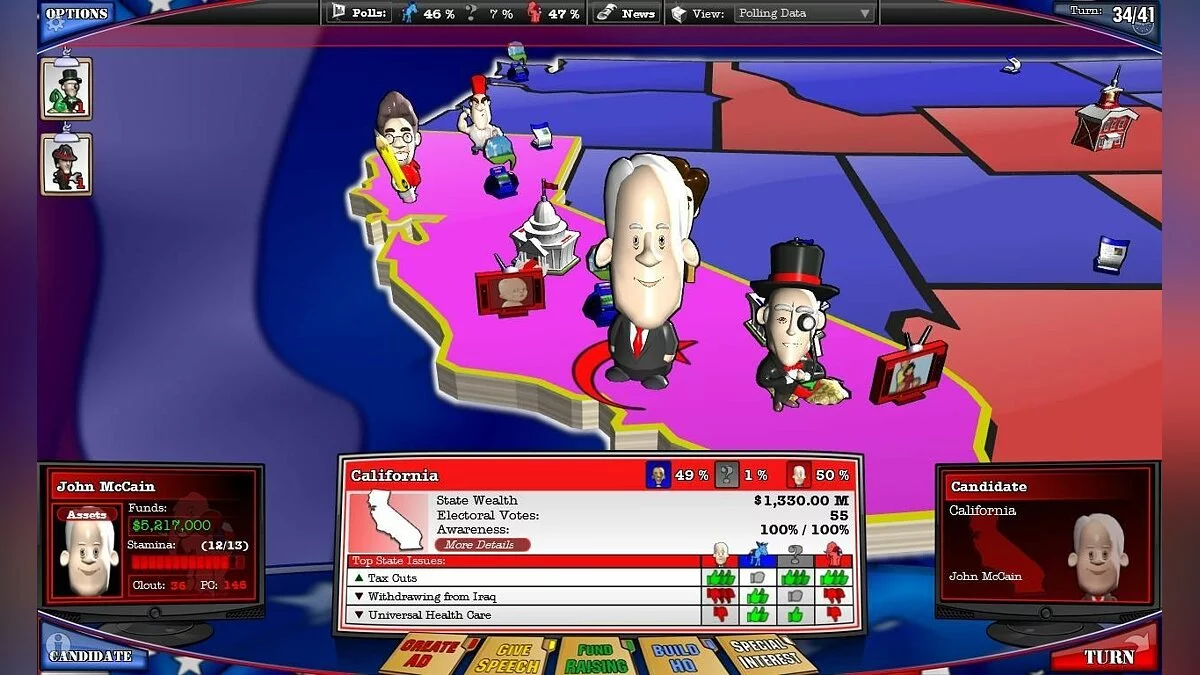 Скриншоты из Political Machine 2008 / Картинка 9