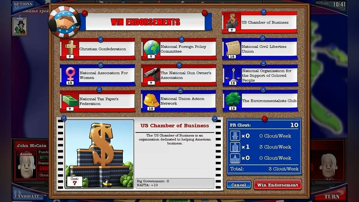 Скриншоты из Political Machine 2008 / Картинка 11