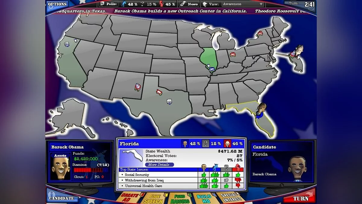 Скриншоты из Political Machine 2008 / Картинка 21
