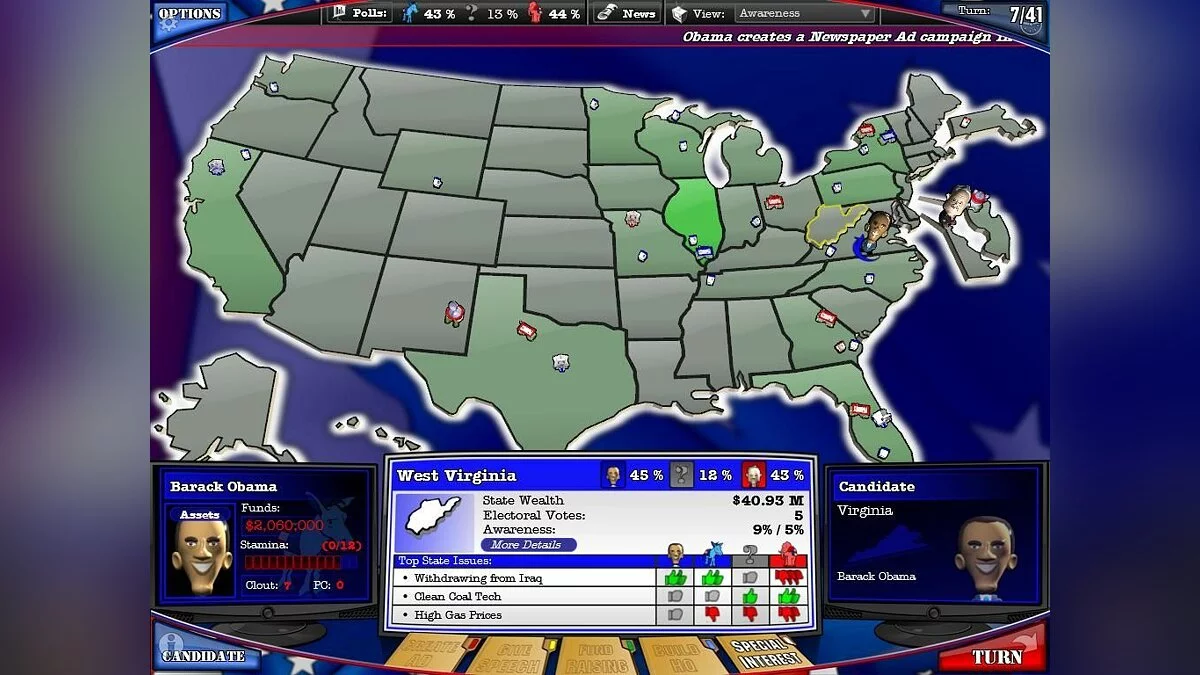 Скриншоты из Political Machine 2008 / Картинка 22
