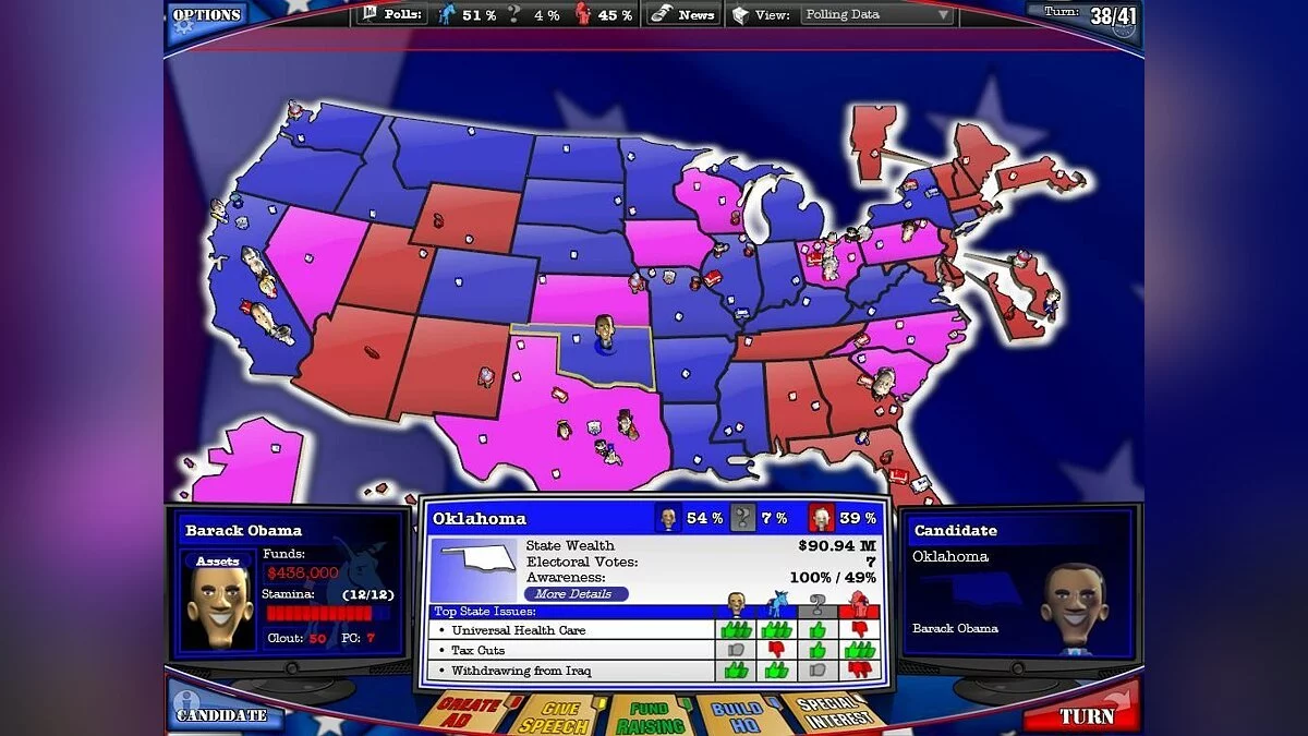 Скриншоты из Political Machine 2008 / Картинка 40