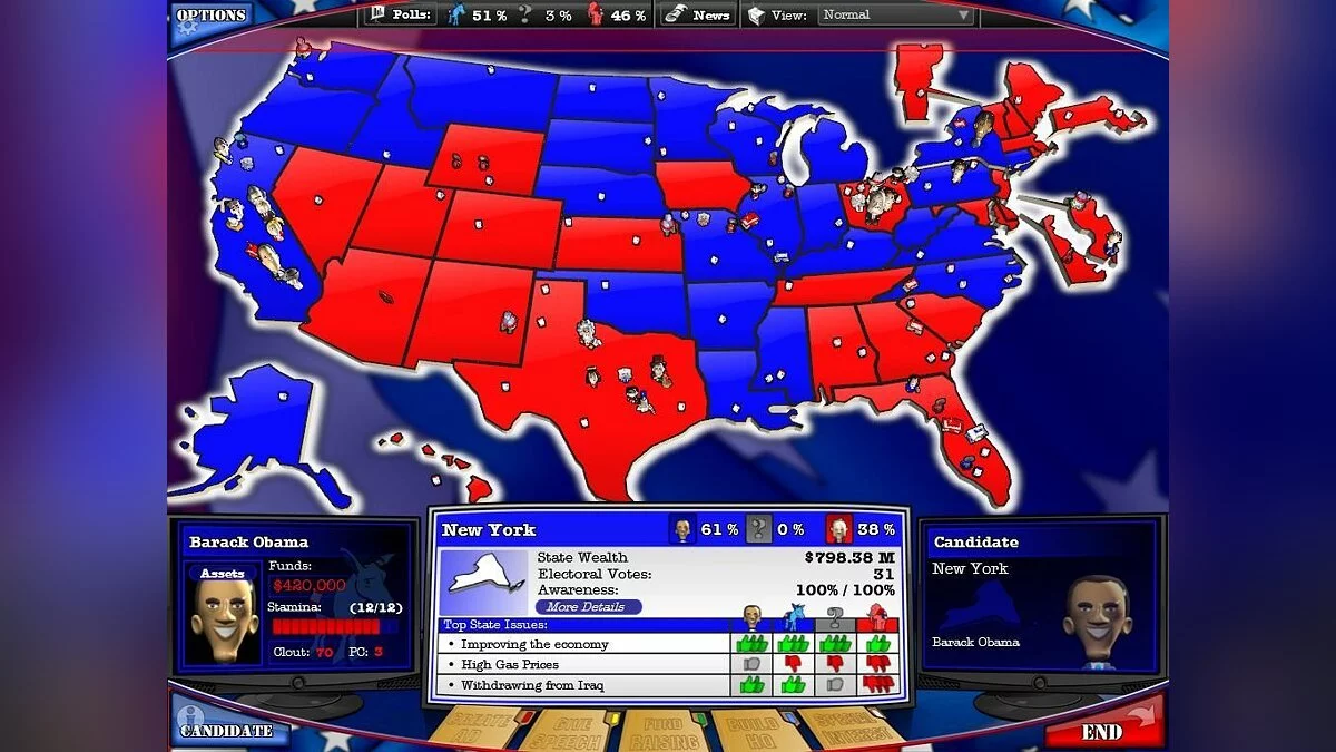 Скриншоты из Political Machine 2008 / Картинка 44