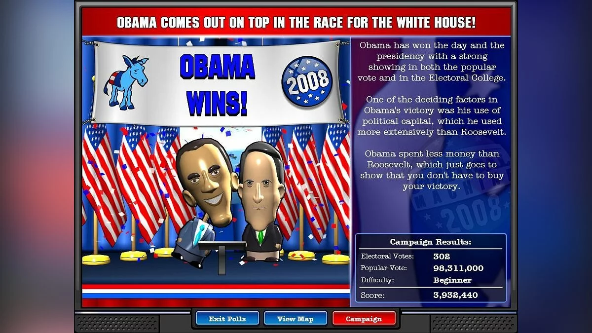 Скриншоты из Political Machine 2008 / Картинка 45