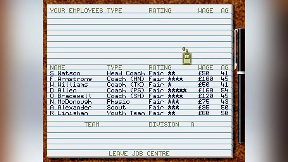 Скриншоты из Premier Manager 2 / Картинка 17