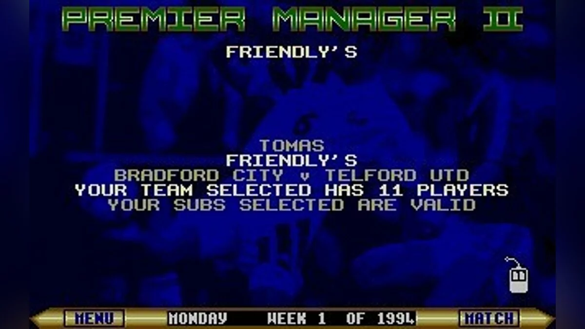 Скриншоты из Premier Manager 2 / Картинка 32