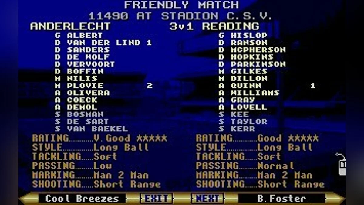 Скриншоты из Premier Manager 2 / Картинка 33