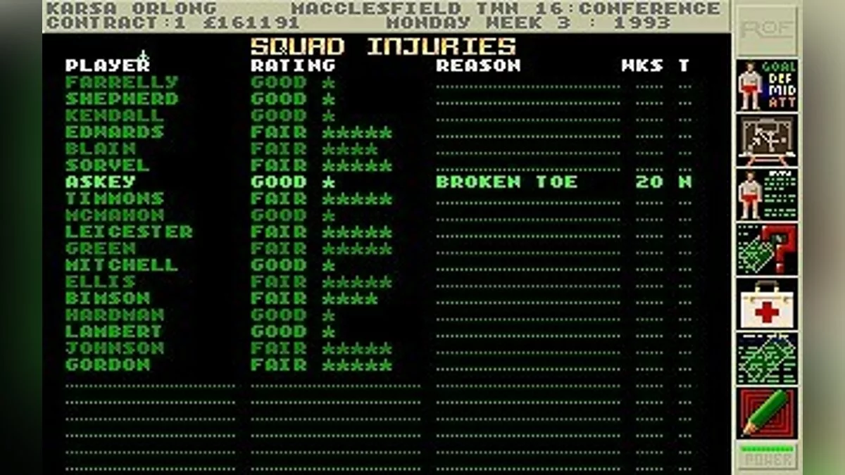 Скриншоты из Premier Manager 2 / Картинка 59