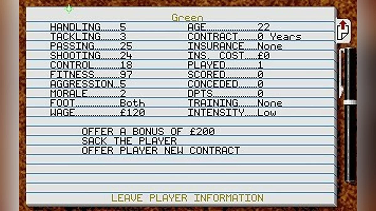 Скриншоты из Premier Manager 2 / Картинка 78