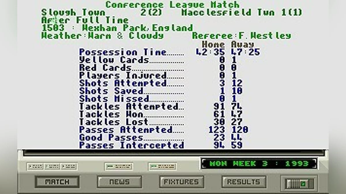 Скриншоты из Premier Manager 2 / Картинка 80