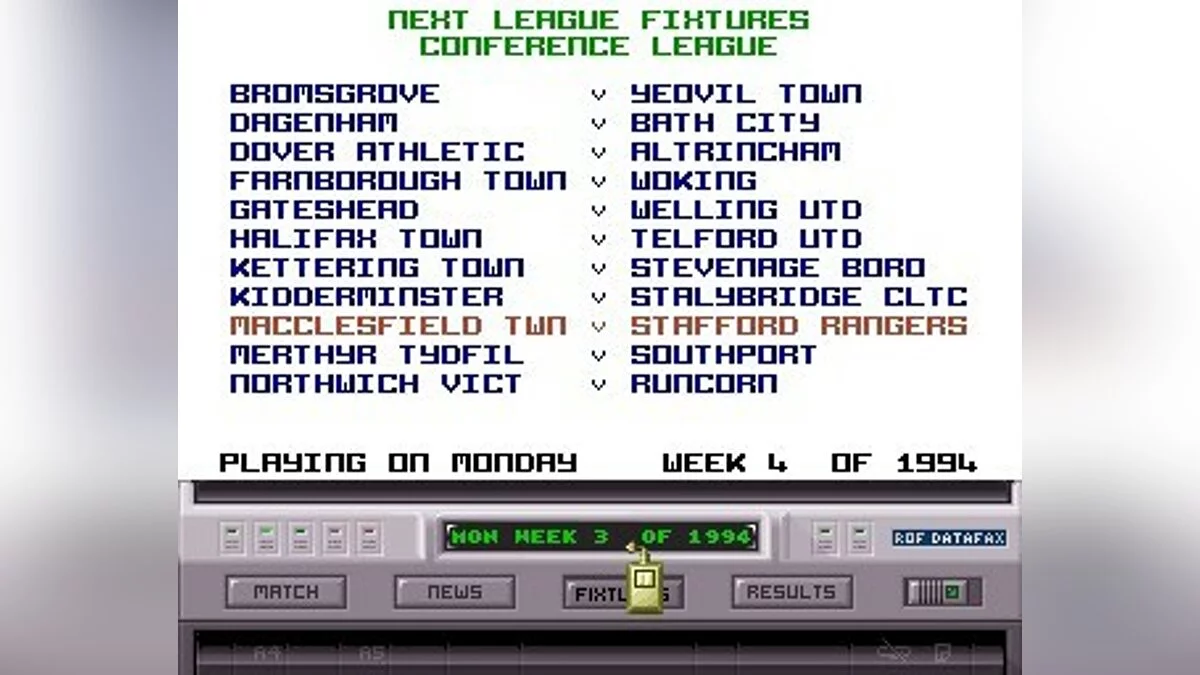 Скриншоты из Premier Manager 3 / Картинка 33