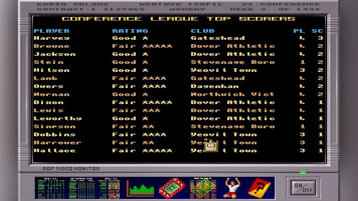 Скриншоты из Premier Manager 3 / Картинка 60