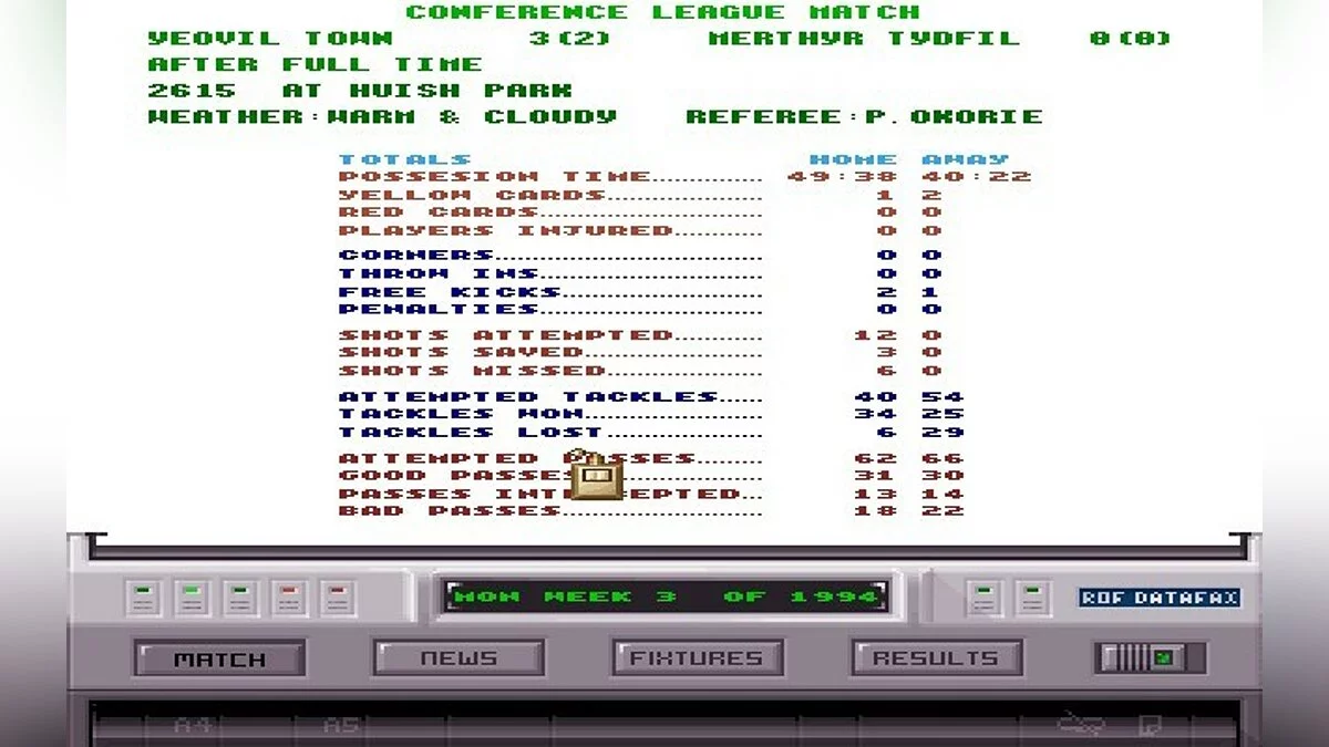 Скриншоты из Premier Manager 3 / Картинка 61