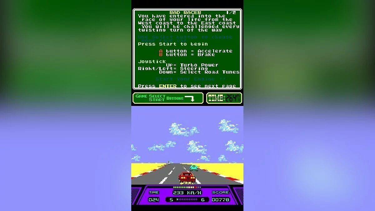 Скриншоты из Rad Racer / Картинка 25