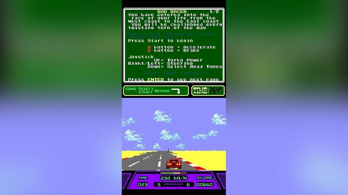 Скриншоты из Rad Racer / Картинка 27