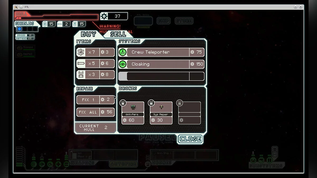 Скриншоты из FTL: Faster Than Light / Картинка 34