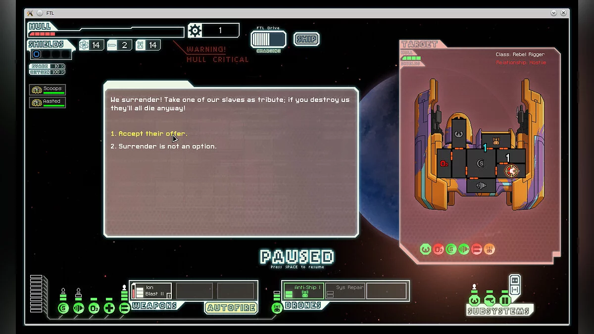Скриншоты из FTL: Faster Than Light / Картинка 35