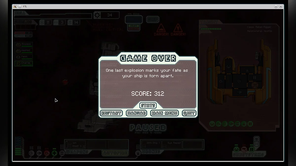 Скриншоты из FTL: Faster Than Light / Картинка 37