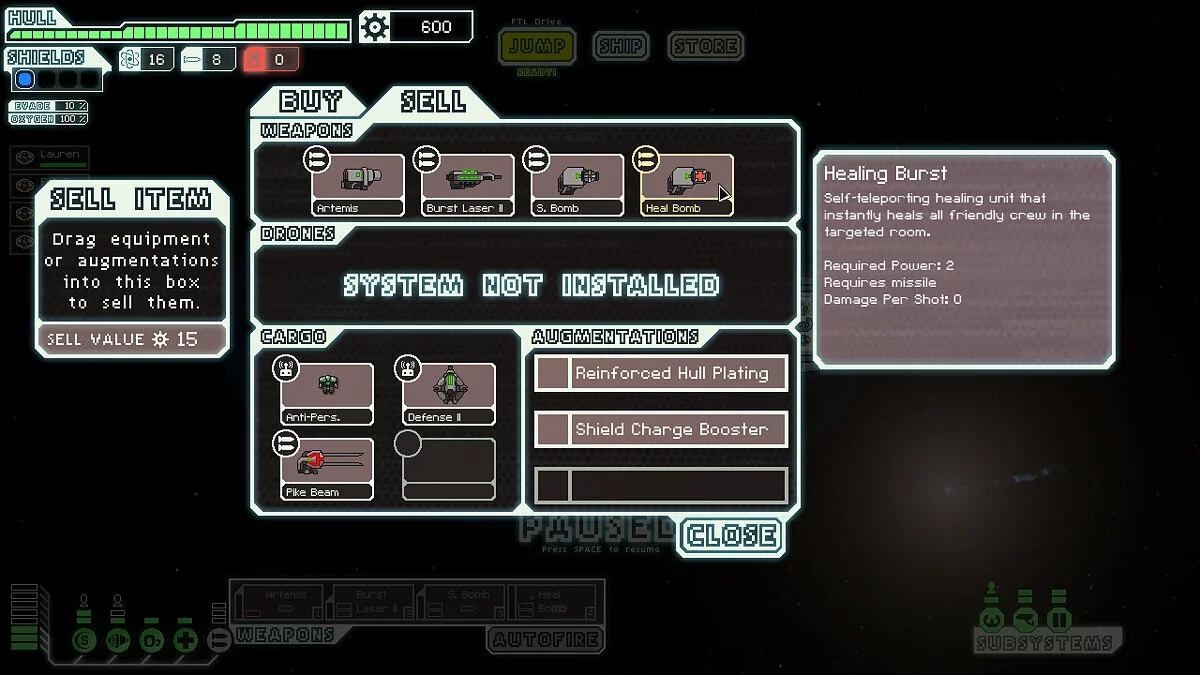 Скриншоты из FTL: Faster Than Light / Картинка 2