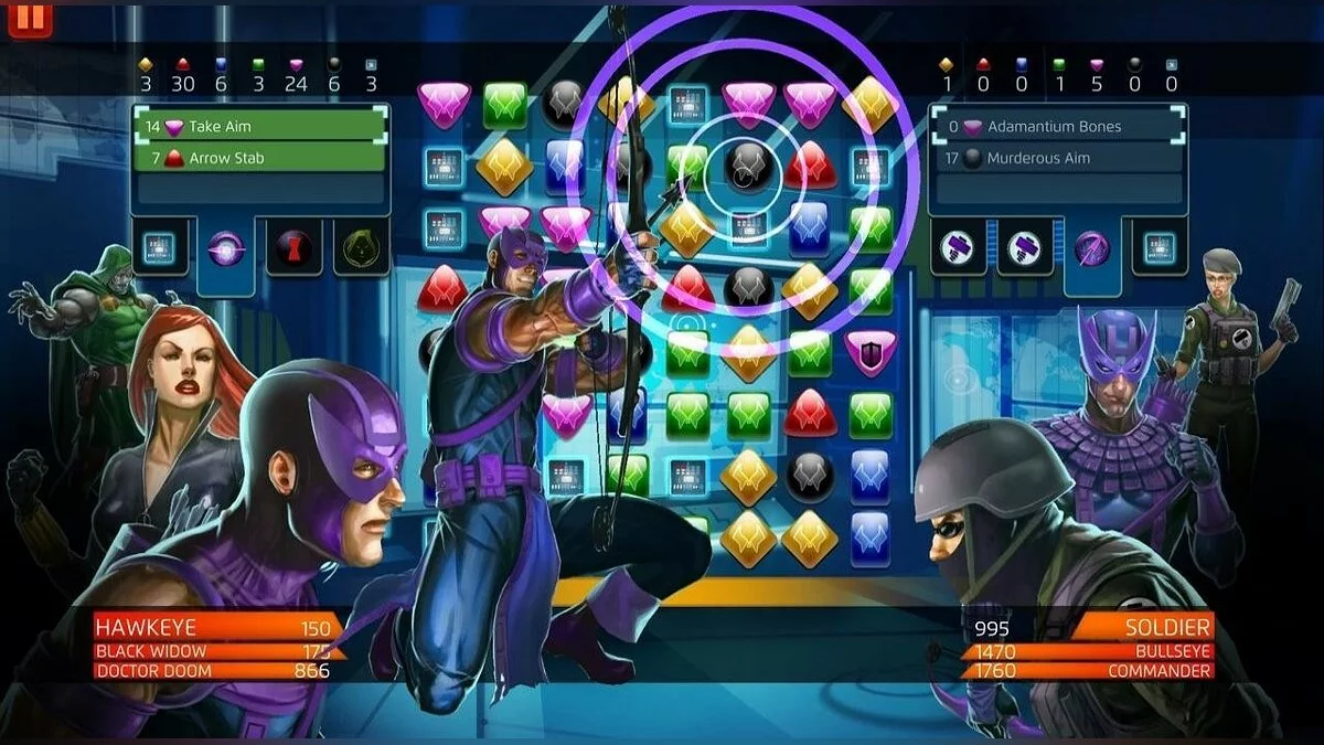 Скриншоты из Marvel Puzzle Quest: Dark Reign / Картинка 39