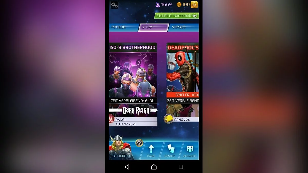 Скриншоты из Marvel Puzzle Quest: Dark Reign / Картинка 43