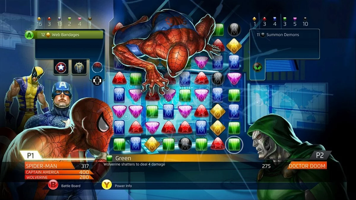 Скриншоты из Marvel Puzzle Quest: Dark Reign / Картинка 27