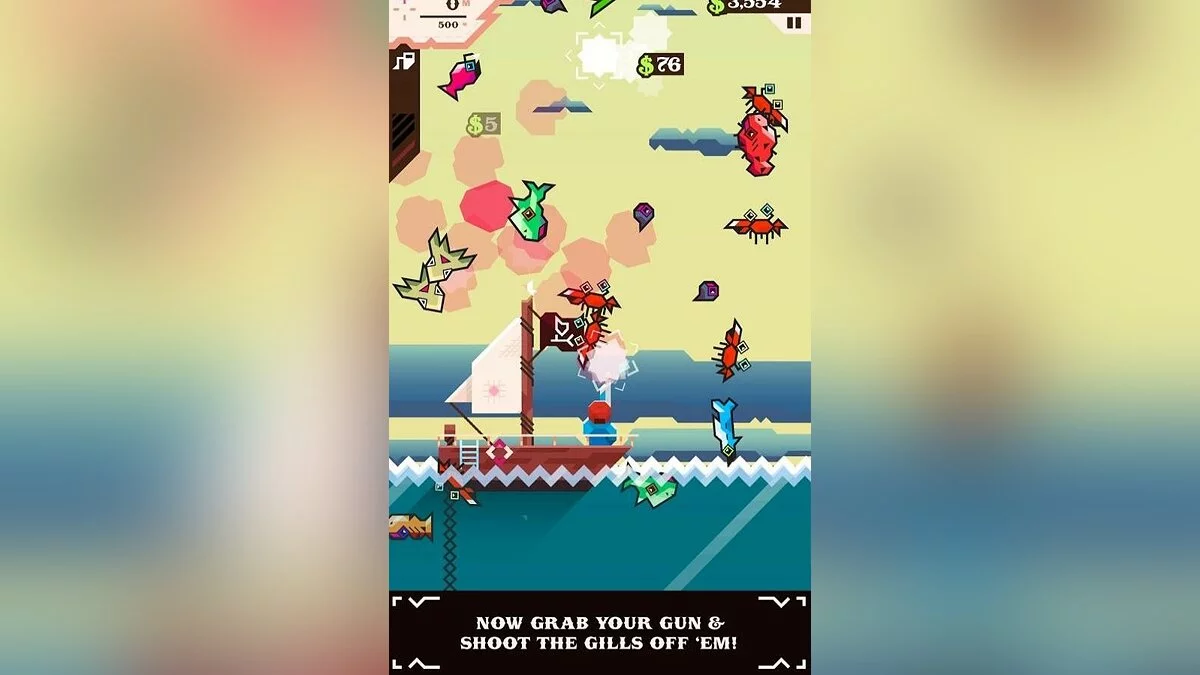 Скриншоты из Ridiculous Fishing / Картинка 5