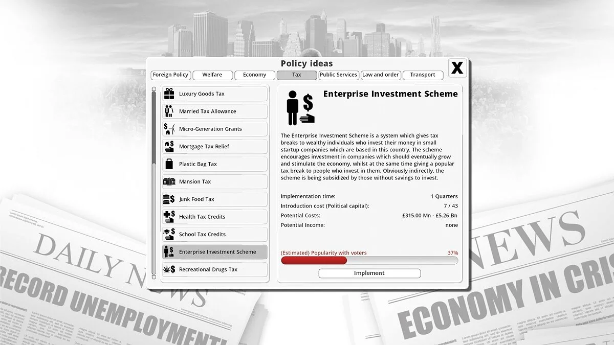 Скриншоты из Democracy 3 / Картинка 37