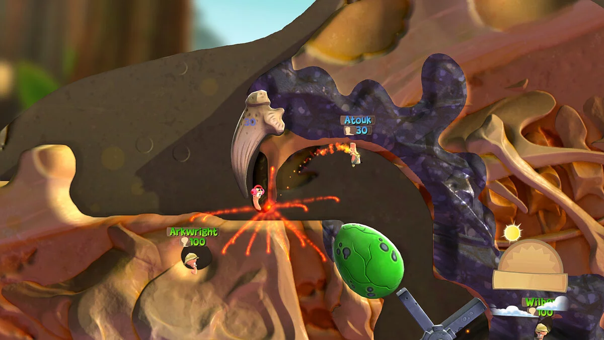 Скриншоты из Worms Battlegrounds / Картинка 2