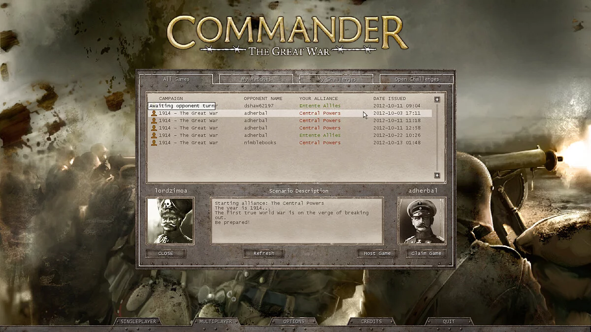 Скриншоты из Commander: The Great War / Картинка 20