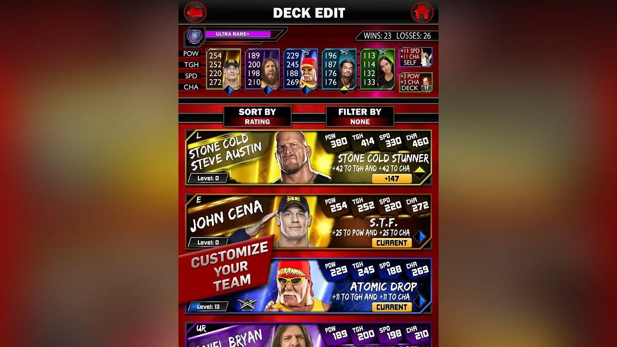Скриншоты из WWE SuperCard / Картинка 1