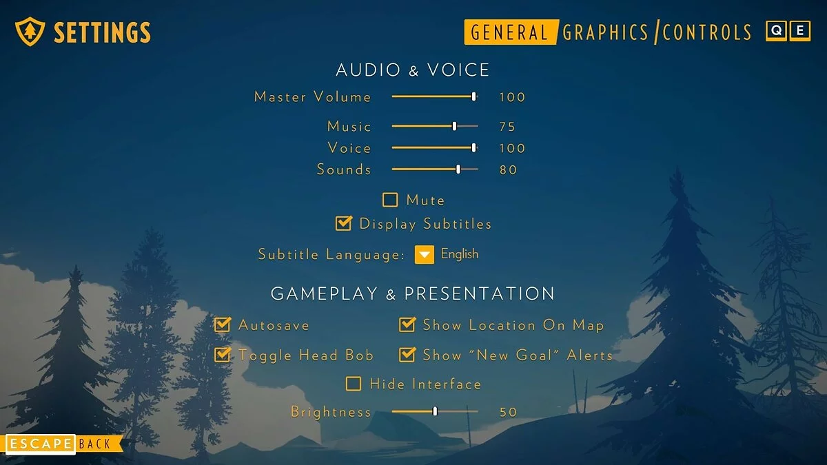 Скриншоты из Firewatch / Картинка 69