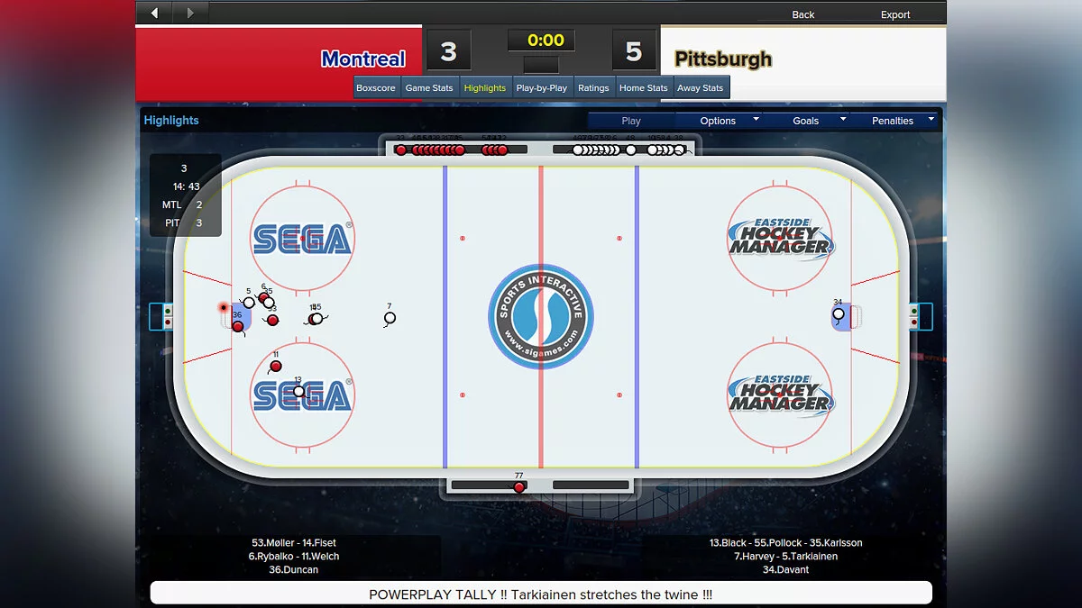 Скриншоты из Eastside Hockey Manager / Картинка 8