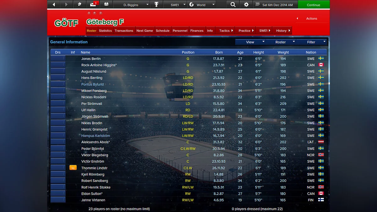 Скриншоты из Eastside Hockey Manager / Картинка 14
