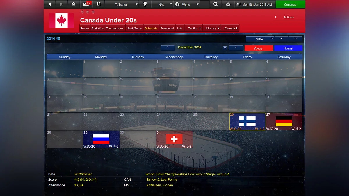 Скриншоты из Eastside Hockey Manager / Картинка 15