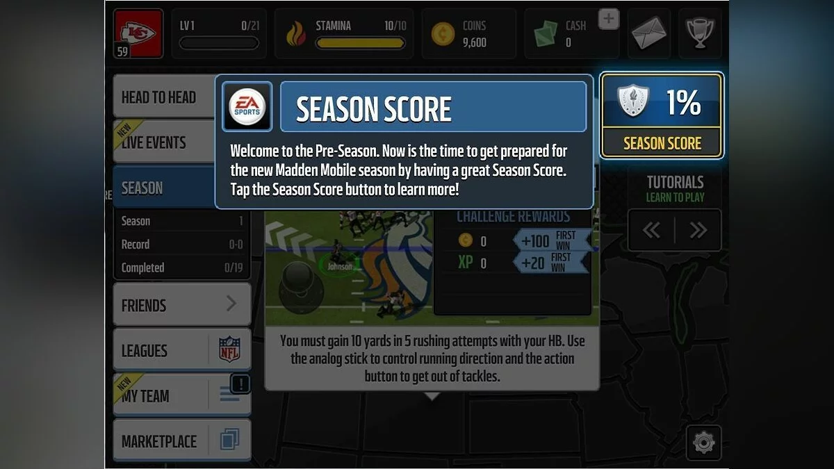 Скриншоты из Madden NFL Mobile / Картинка 5