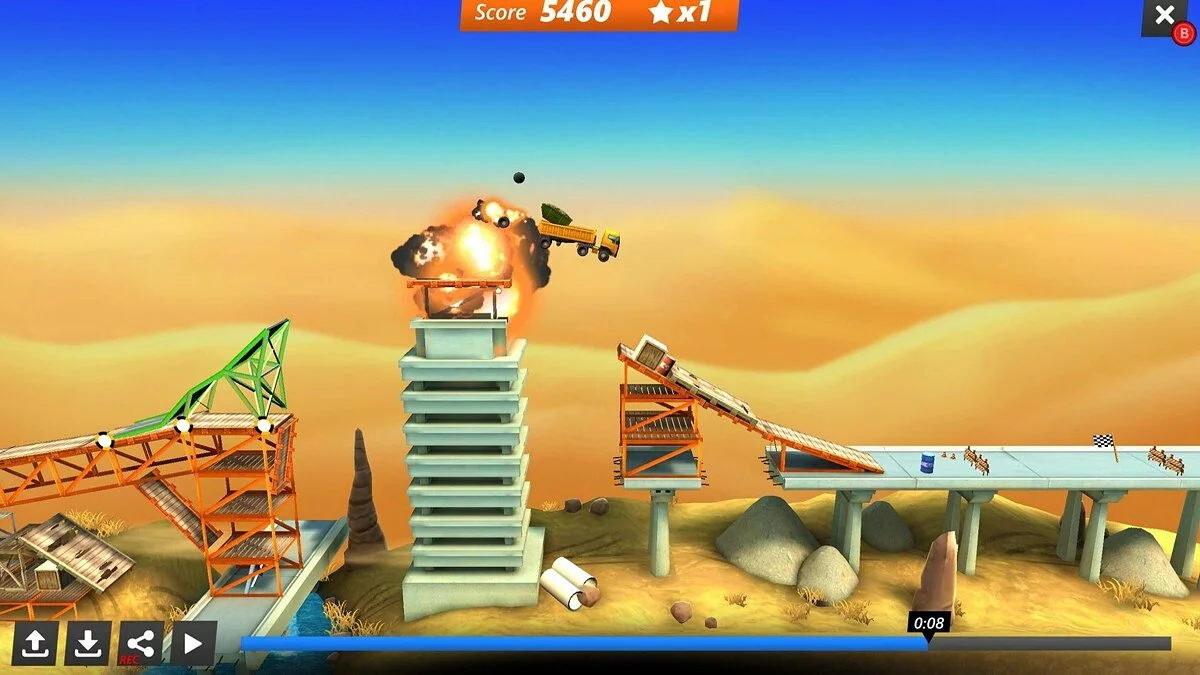 Скриншоты из Bridge Constructor Stunts / Картинка 15