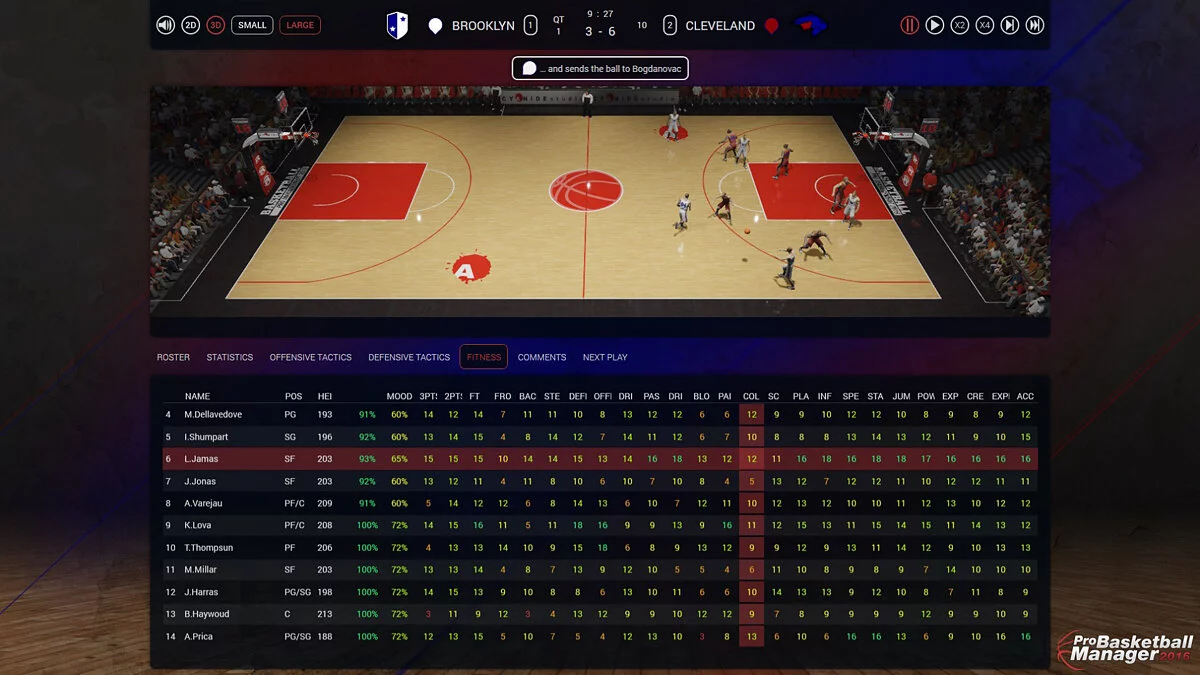 Скриншоты из Pro Basketball Manager 2016 / Картинка 2