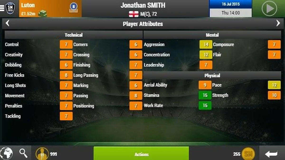 Скриншоты из Soccer Manager 2016 / Картинка 12