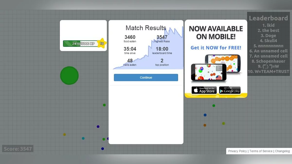 Скриншоты из Agar.io / Картинка 24