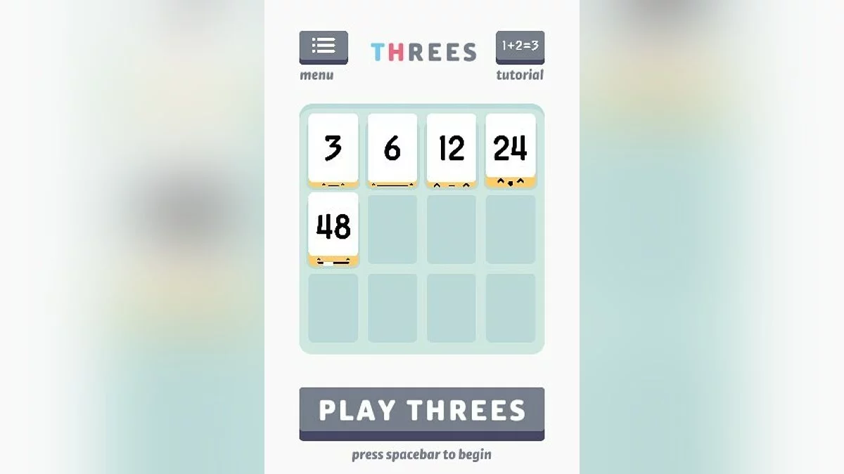 Скриншоты из Threes! / Картинка 19