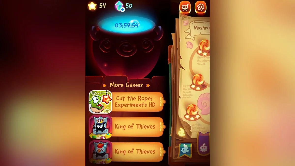 Скриншоты из Cut the Rope: Magic GOLD / Картинка 5