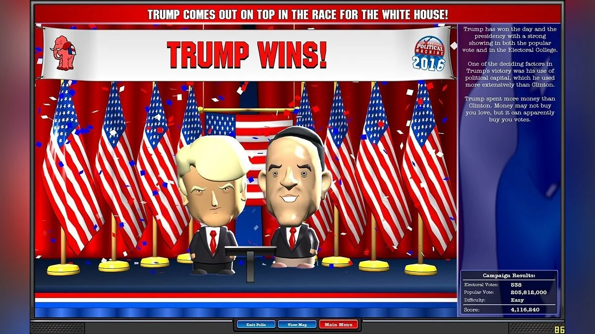 Скриншоты из Political Machine 2016 / Картинка 3