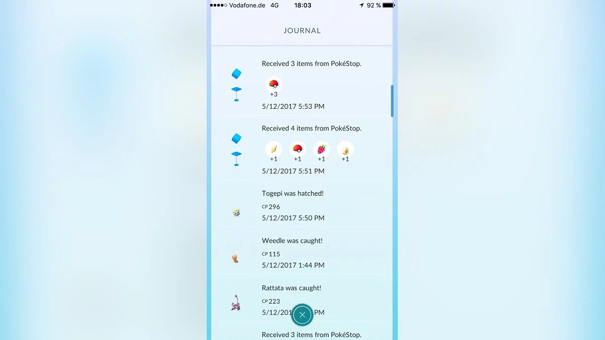 Скриншоты из Pokemon GO / Картинка 161
