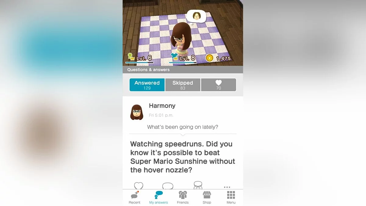 Скриншоты из Miitomo / Картинка 11