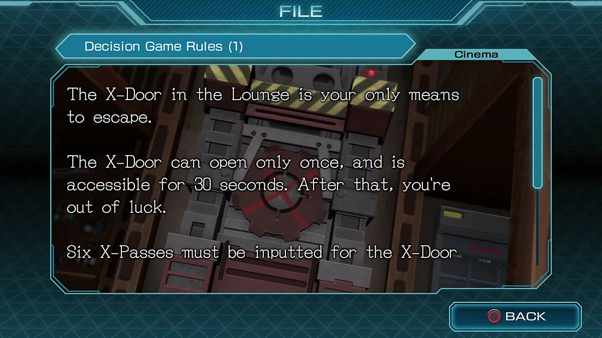 Скриншоты из Zero Escape: Zero Time Dilemma / Картинка 9