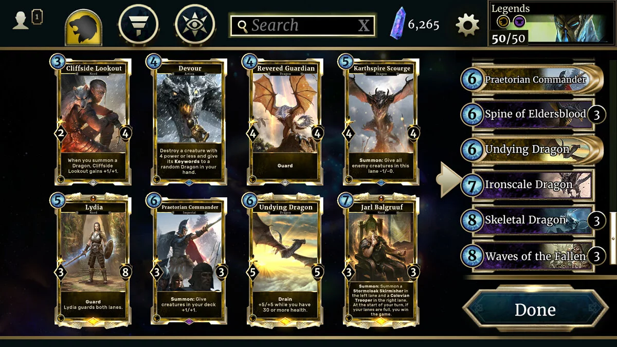 Скриншоты из The Elder Scrolls: Legends / Картинка 17